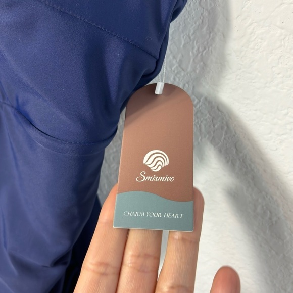 SMISMIVO BLUE ONE PIECE WOMEN SWIMSUIT PLUS SIZE XXL NEW WITH TAGS SWIMWEAR - Picture 7 of 9